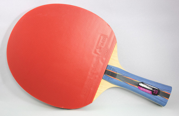 Butterfly Nakama S-9 Racket: Diagonal View of the Racket